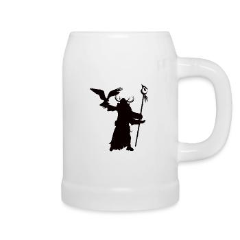 Shaman Silhouettes, for the Pen and Paper Fan - Beer Mug - white - Right