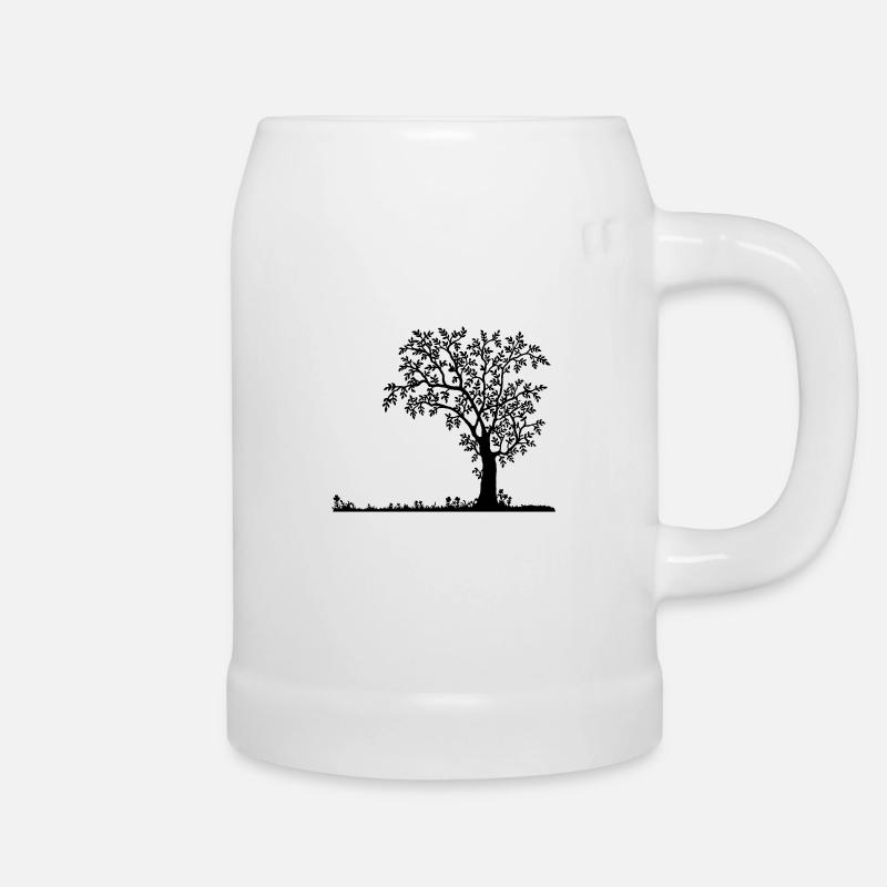 silhouette Nature - Chope en céramique - blanc