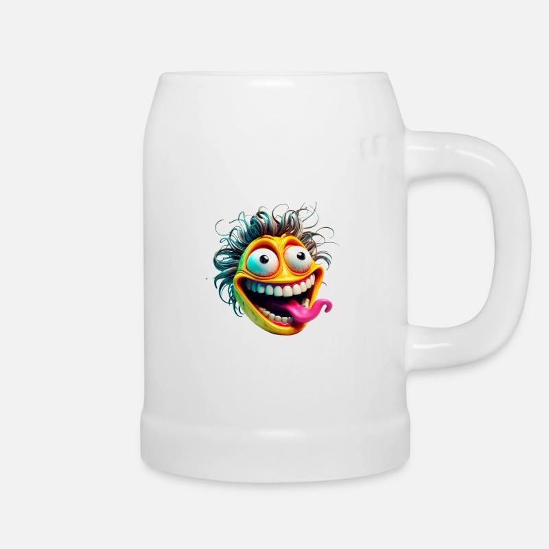 Mentally Unbalanced grimace XX - Bierkrug - Weiß