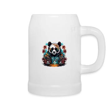 Tattoo / Animal / Art / Cool / Comic / Panda - Beer Mug - white - Right