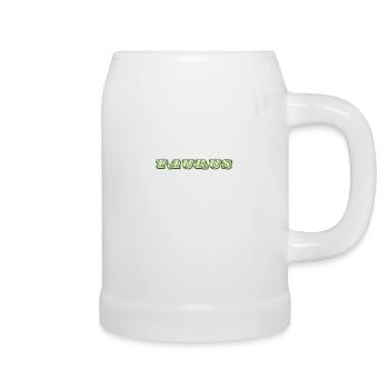 Logo "Taureau" - Chope en céramique - blanc - Droite
