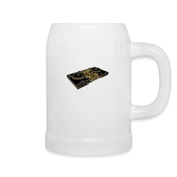 DJ turntables - Beer Mug - white - Right