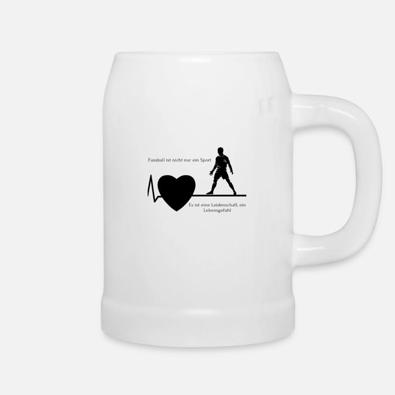 Fußball ist nicht nur ein sport - Bierkrug - Weiß