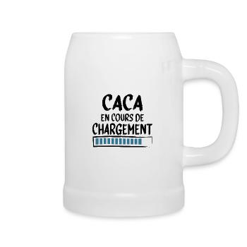 Caca Boudin Bébé Homme Femme Cadeau Humour - Chope en céramique - blanc - Droite