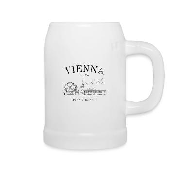 Vienna - Austria - Alps - Vienna - Travel - Beer Mug - white - Right