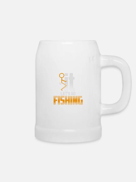 FIT Fishing - EN - Bierkrug - Weiß