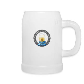 kein alkohol bier prost trinken saufen Humor Party - Bierkrug - Weiß - Rechts