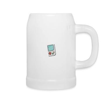 Game Console Retro Console Gamer Nerd Ninten lol - Beer Mug - white - Right
