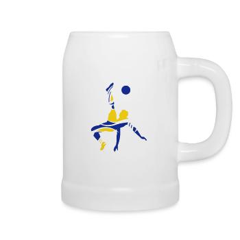Soccer - Beer Mug - white - Right