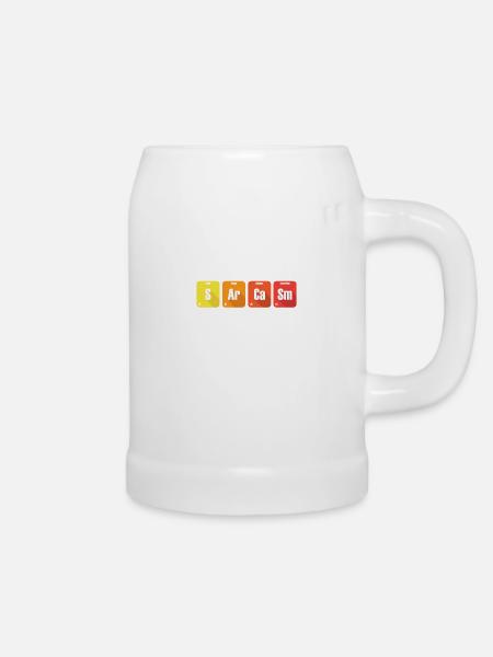 Sarkasmusgeschenk für Chemielehrer - Bierkrug - Weiß