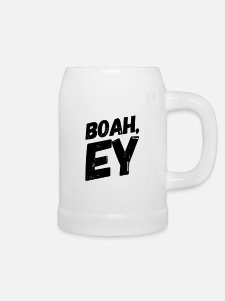 Boah, Ey Spruch - Bierkrug - Weiß