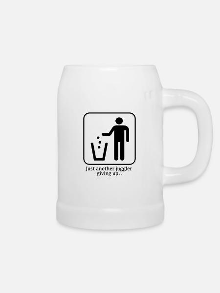 Jongleur - Bierkrug - Weiß