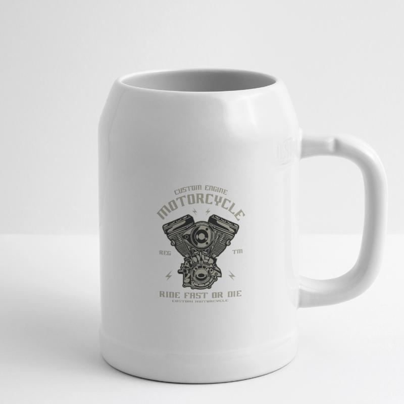 Motorcycle engine conversion Chopper Custom Engine Beer Mug