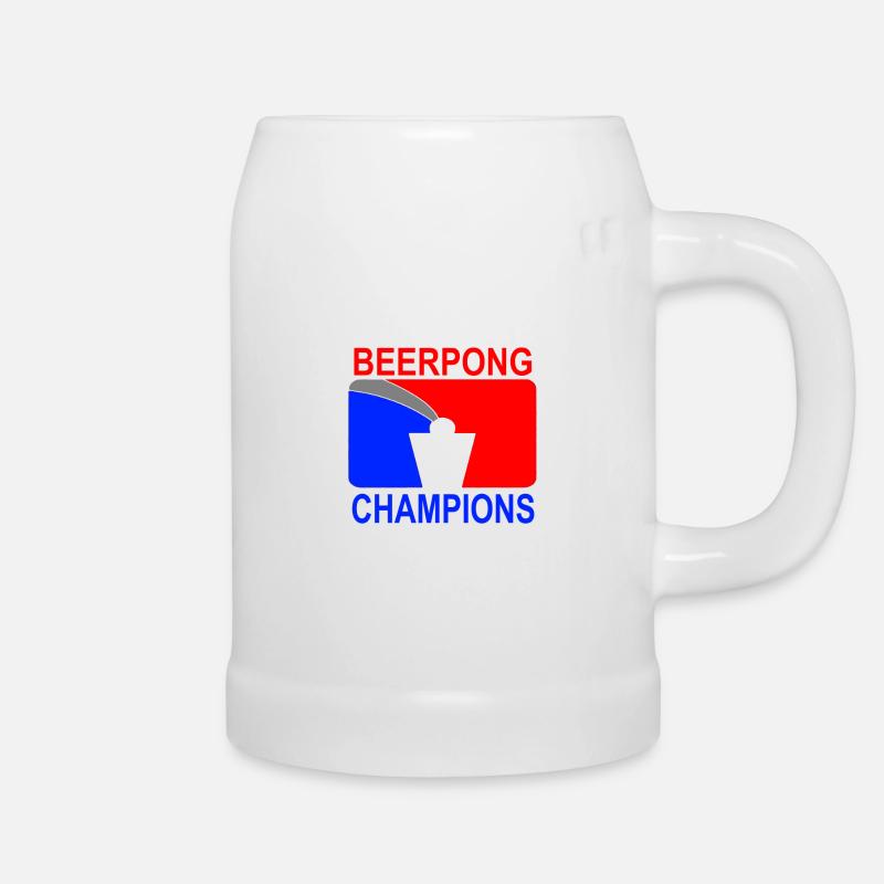 Beerpong Champions Geschenkidee - Bierkrug - Weiß