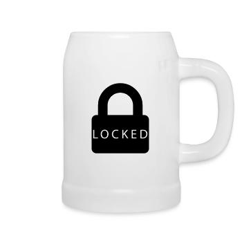 locked - Bierkrug - Weiß - Rechts