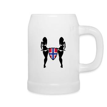 Norway - Beer Mug - white - Right