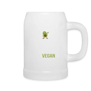 Vegan Geek Vegan Vegan Cadeau Vegan Vegan - Chope en céramique - blanc - Droite