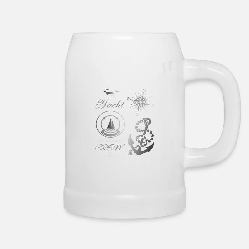 Segelschiffe - Bierkrug - Weiß