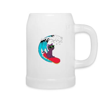 surfer - Beer Mug - white - Right
