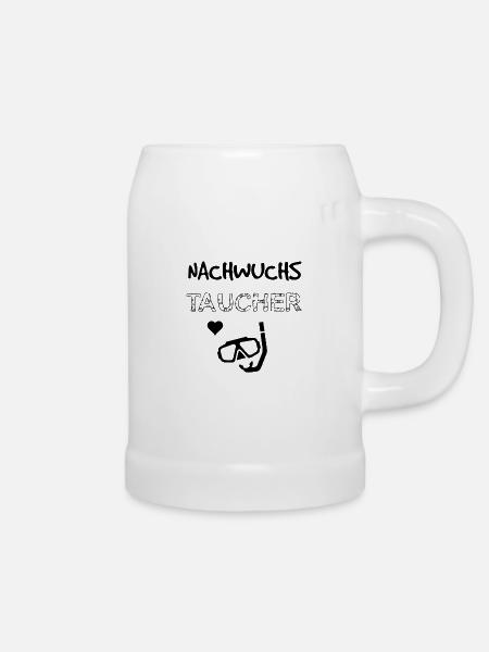 Nachwuchs Taucher - Geschenkidee Geburt Tauchen - Bierkrug - Weiß