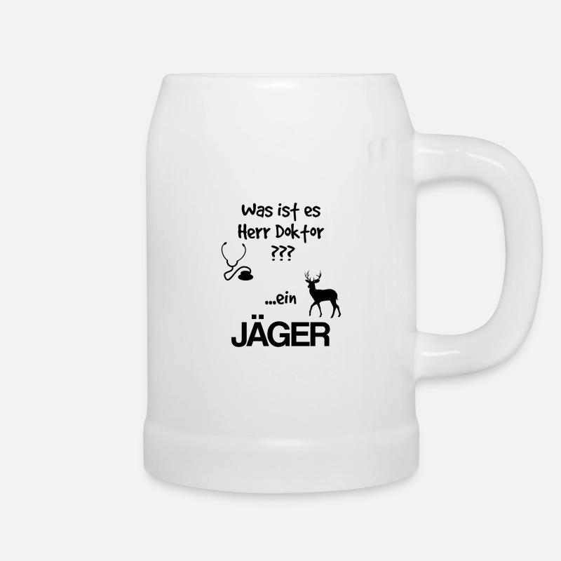Es ist ein Jaeger Geschenk Geburt Baby Kind Jagd - Bierkrug - Weiß