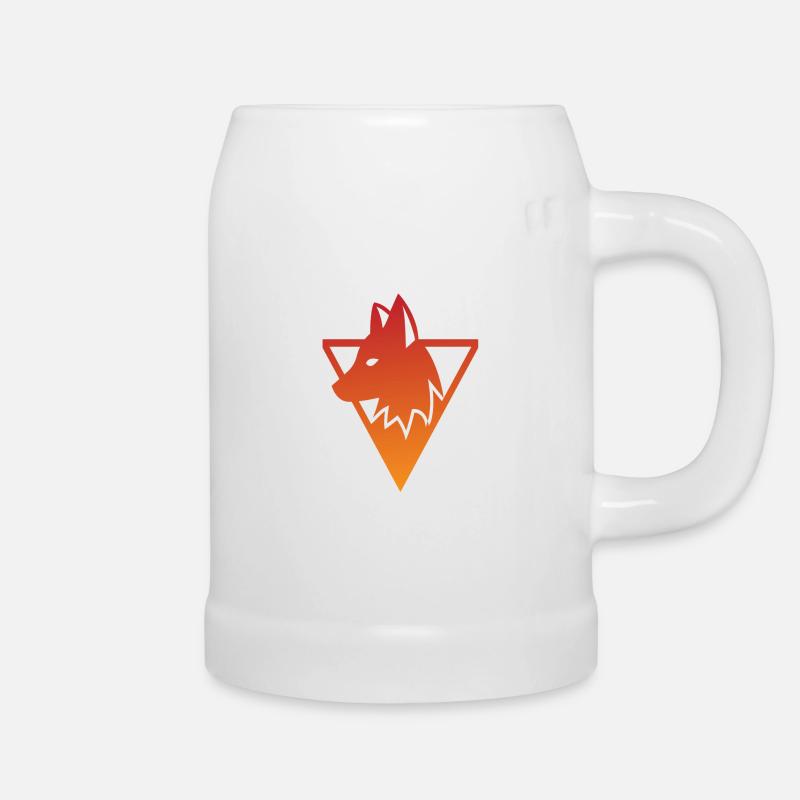 Fuchs - Bierkrug - Weiß
