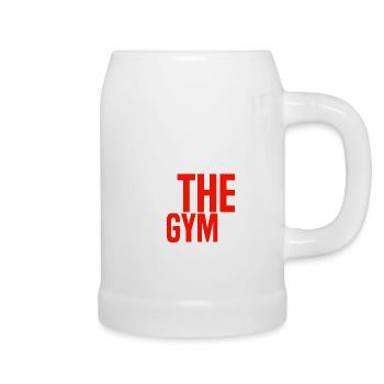Gym - Bierkrug - Weiß - Rechts