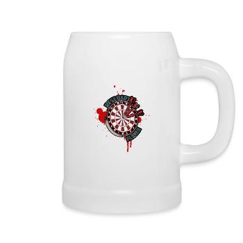 Jeu de fléchettes Fléchettes Fléchettes Fléchettes Fléchettes - Chope en céramique - blanc - Droite
