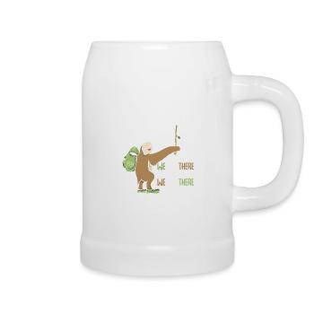 Sloth Hiking Team Hikers Hiking Hiking Shirt - Beer Mug - white - Right