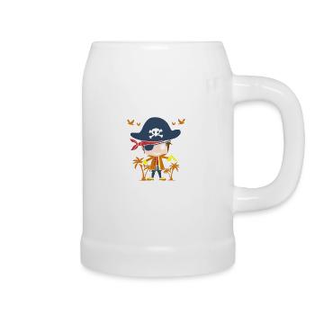 Pirat Süßer Kleiner Junge Pirats Piraten Kleines - Bierkrug - Weiß - Rechts