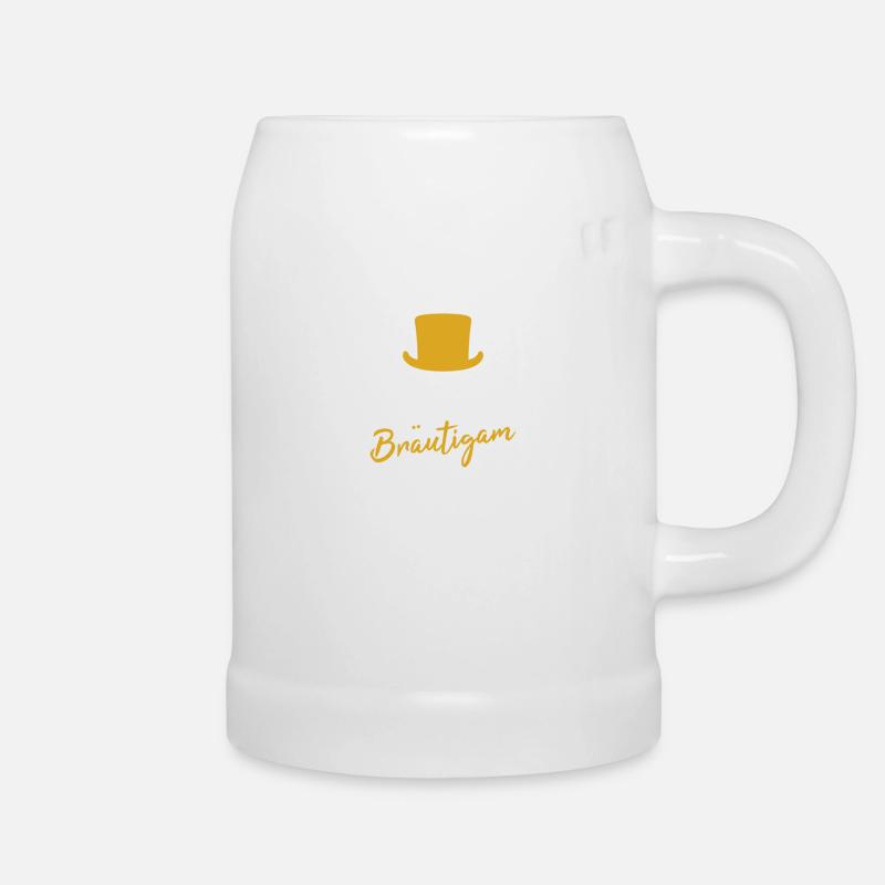 Bräutigam JGA Junggesellenabschied - Bierkrug - Weiß