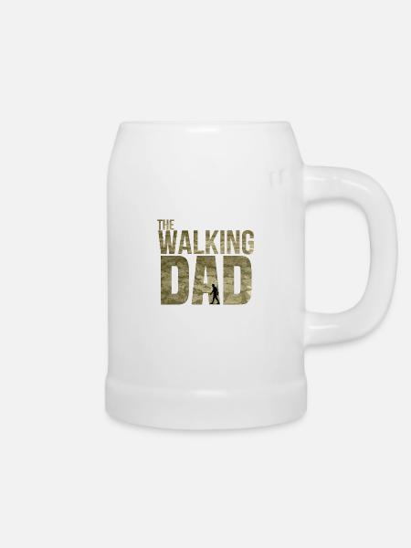 The walking dad - Bierkrug - Weiß
