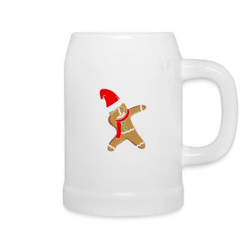 Lebkuchen Kinder Xmas Gingerbread DAB Weihnachten - Bierkrug - Weiß - Rechts