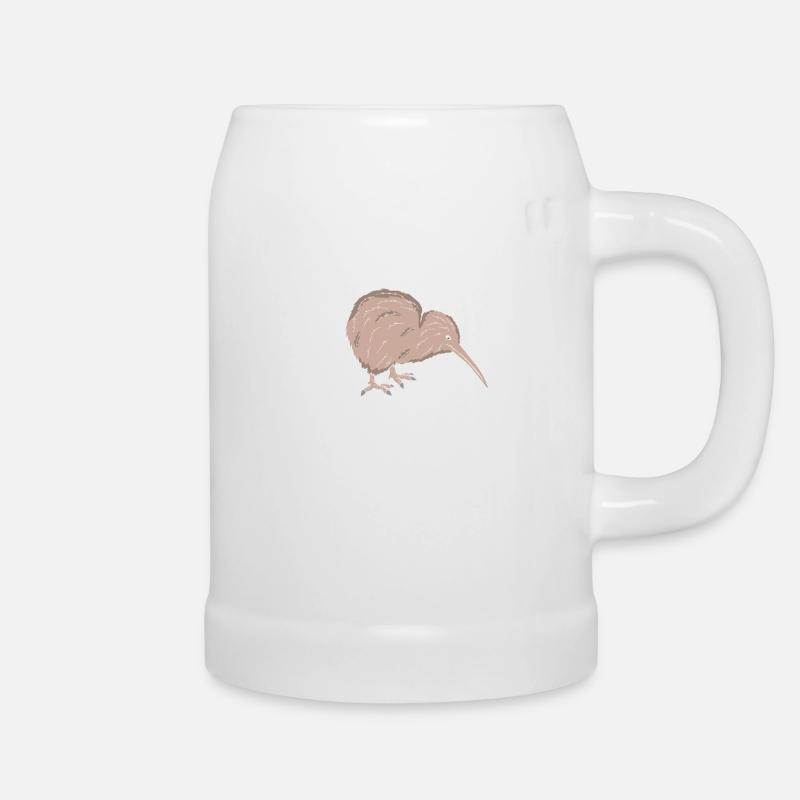 Kiwi Vogel - Bierkrug - Weiß