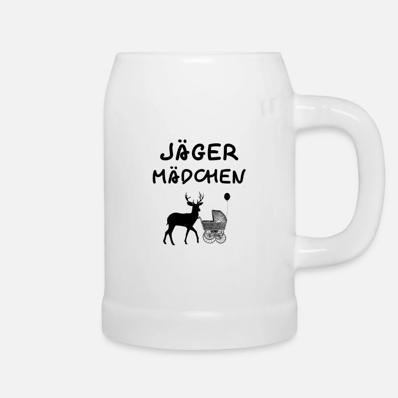 Jäger Mädchen - Nachwuchs Geburt Baby Geschenk - Bierkrug - Weiß
