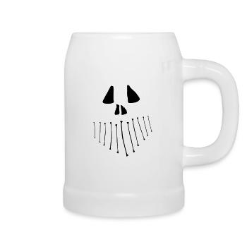 Skull - Bierkrug - Weiß - Rechts