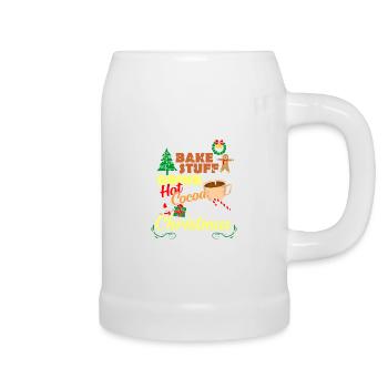 Chocolat chaud au cacao de Noël Chocolat chaud - Chope en céramique - blanc - Droite