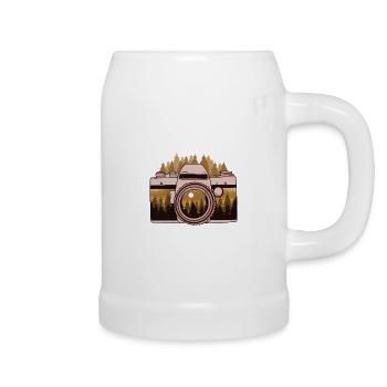 Kamera Fotograf Fotografie Photo - Bierkrug - Weiß - Rechts
