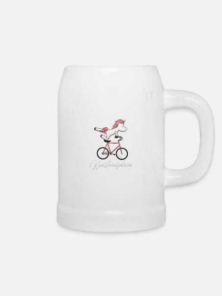 Kunstradfahren Kunstradfahrer Kunstradfahrerin - Bierkrug - Weiß