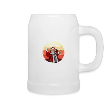 Joyeux Noël Hip Hop Santa Noël Noël Vintage - Chope en céramique - blanc - Droite