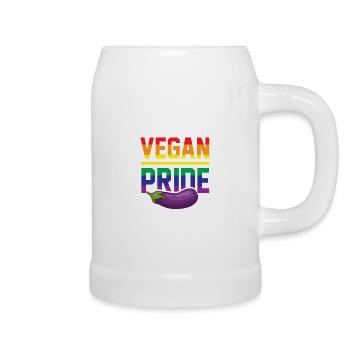 Vegan Pride Gay Lesbian Pride Vegan Lesbian Gay - Chope en céramique - blanc - Droite