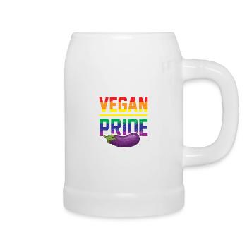 Vegan Pride Vegan LGBT Vegan, LGBTQ Pride - Chope en céramique - blanc - Droite