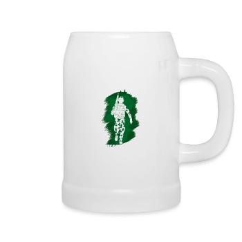 Feldwebel Mit Herz Und Seele Bundeswehr Soldat - Bierkrug - Weiß - Rechts