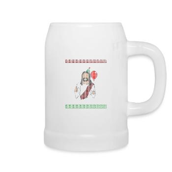 Jesus It's Your Birthday Christmas Eve Christmas - Beer Mug - white - Right