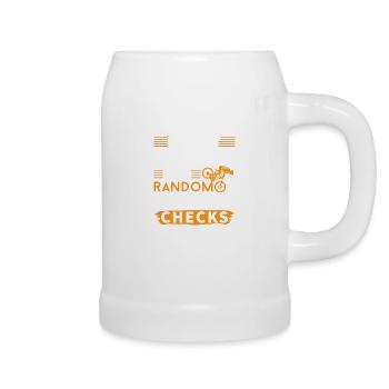 MTB Mountainbiker Mountainbike Funny saying - Beer Mug - white - Right