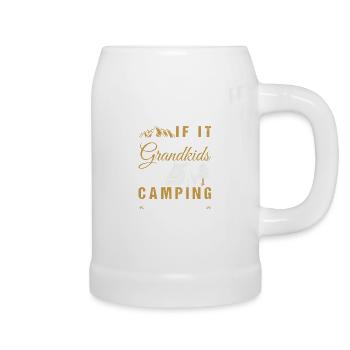 Grandpa Camper Grandkids Camping Spruch Opa - Bierkrug - Weiß - Rechts
