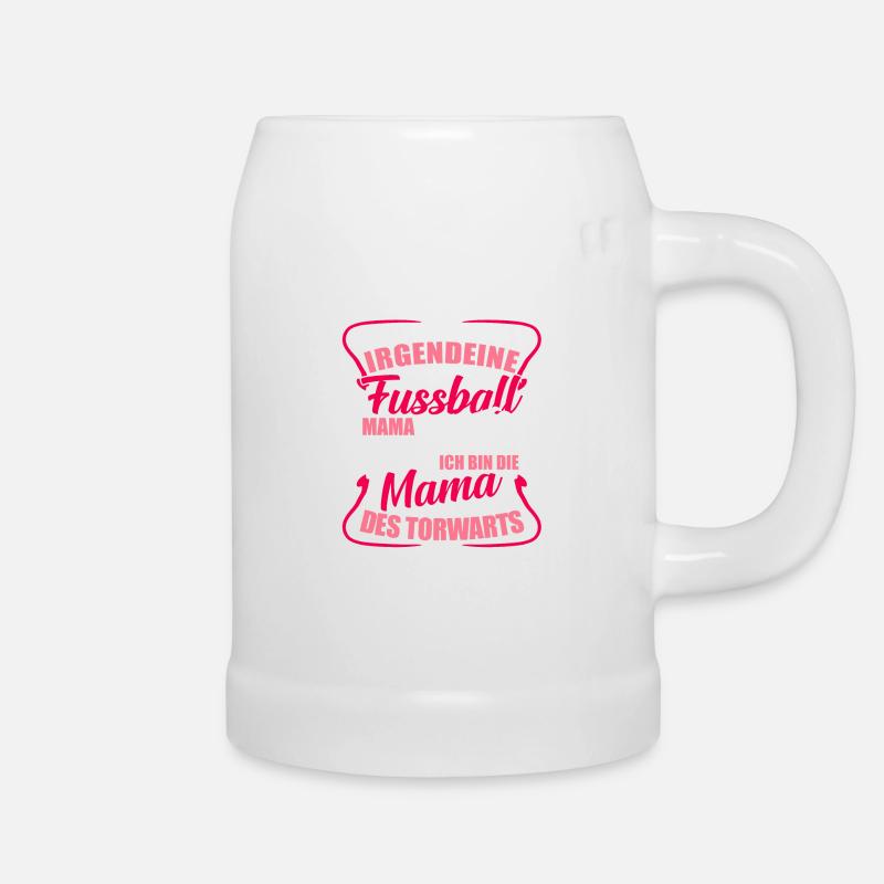 Fußball Mama Mutter Geschenk Muttertag - Bierkrug - Weiß