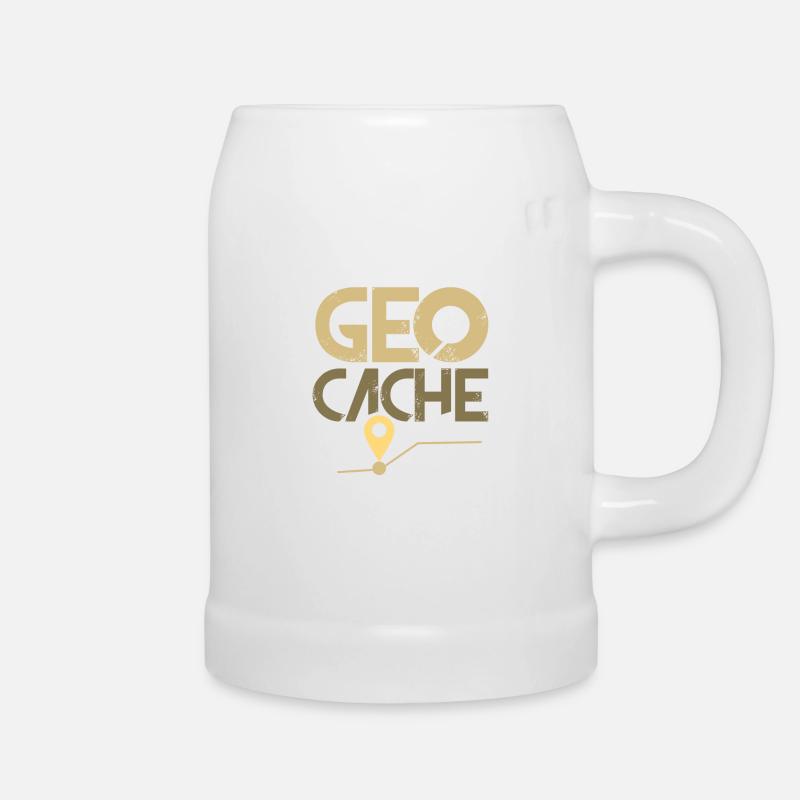 Geocache - Bierkrug - Weiß
