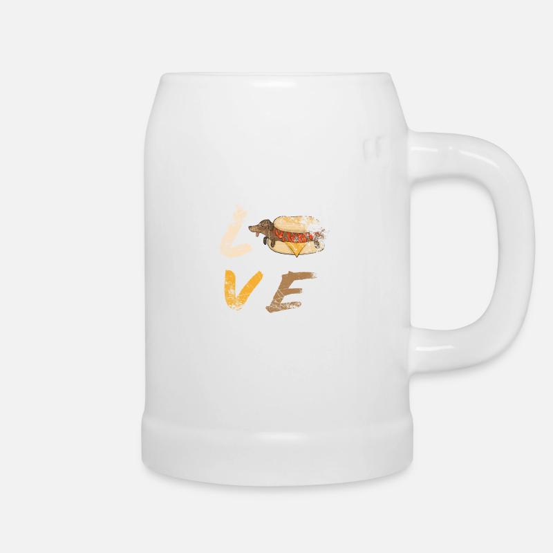 Dachshund - Bierkrug - Weiß