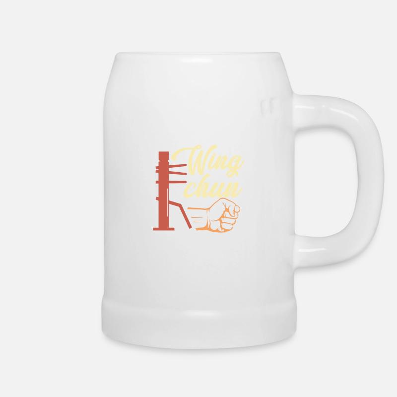 Wing Chun Geschenk - Bierkrug - Weiß